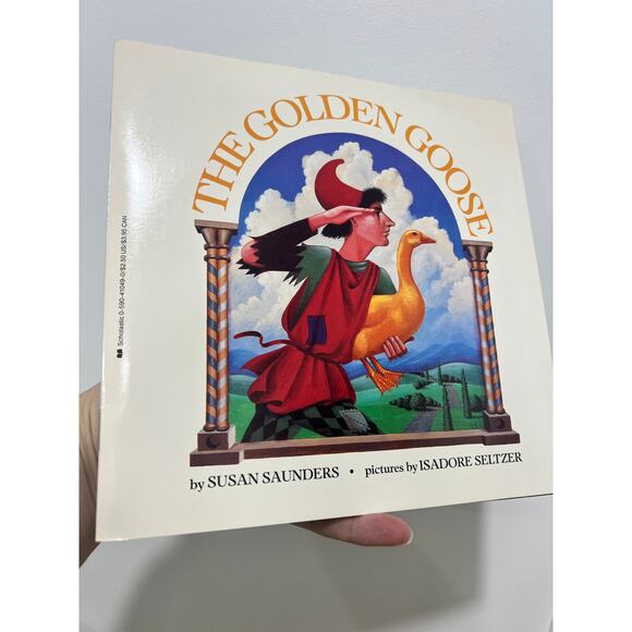 The Golden Goose by Susan Saunders (1988, Trade Paperback) with 33.3 RPM Vinyl - Picture 2 of 8